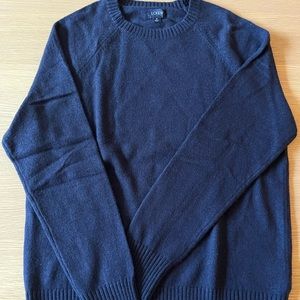J. Crew Small Blue crewneck sweater in supersoft wool blend. Never worn.